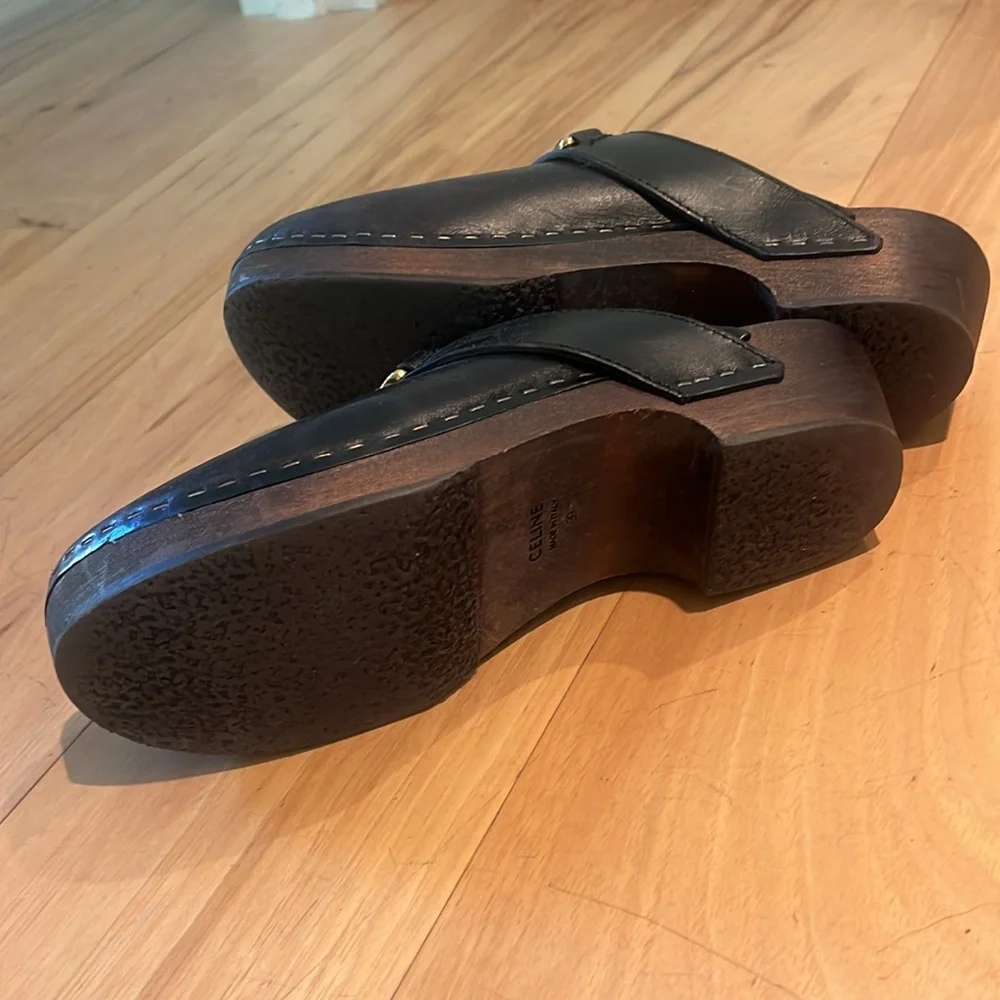 COPY - CELINE black clogs size 39 - Picture 6 of 7